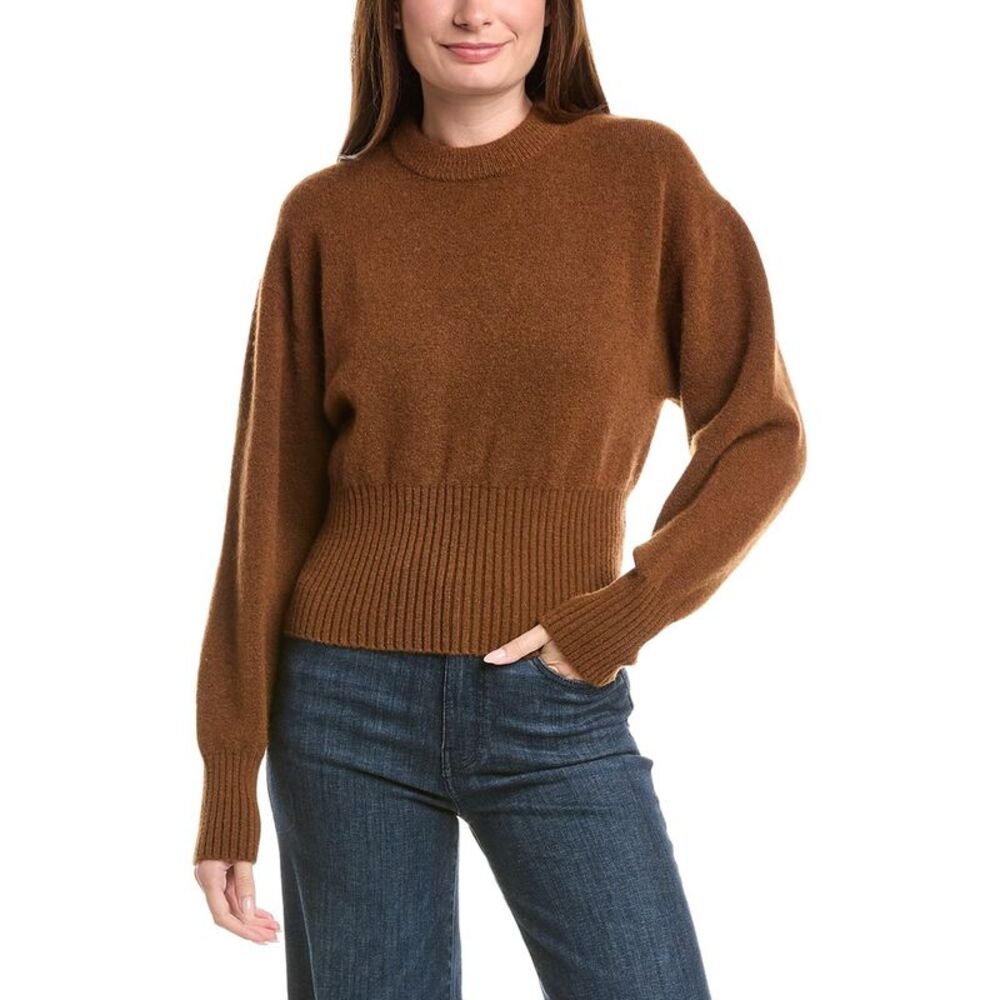 Proenza Schouler Womens Randi Wool & Alpaca-Blend Sweater, Brown